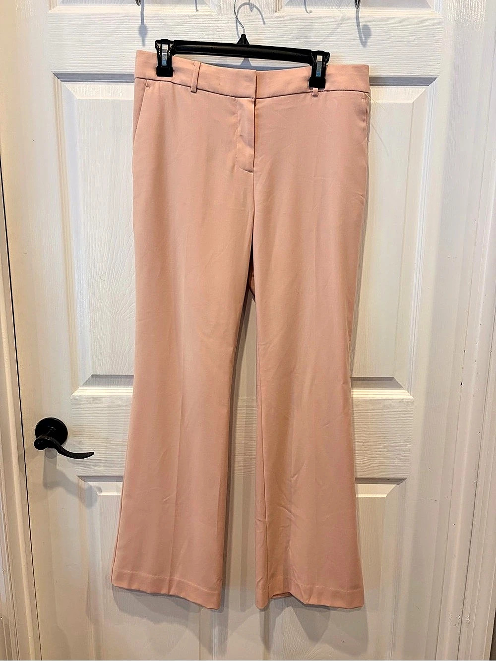 Ann Taylor Women's Flare Pants in Pale Pink Size 6